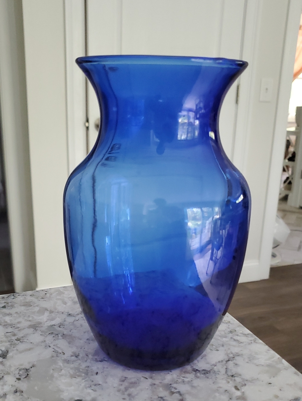 Cobalt Blue Glass Vase - Brand Unknown